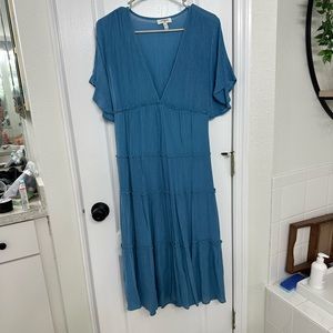 Small Blue Midi Dress